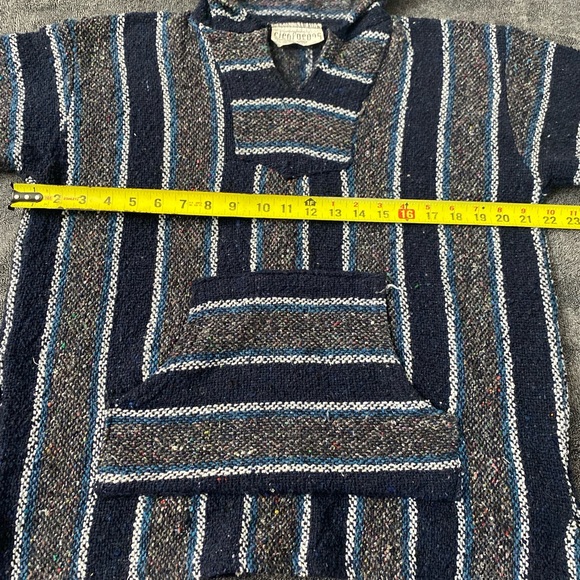 Cienfuegos Boho Striped Hooded Baja Hoodie Size Medium - Picture 6 of 7